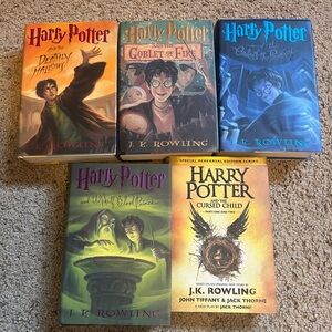 Harry Potter Books 4-7 and Cursed Child Book